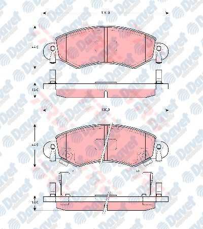TRW GDB1420 On Fren Balatasi Agila 1.0-1.2-1.3 Cdti 00> Suzuki Wagon R+ 1.3 4wd 00>